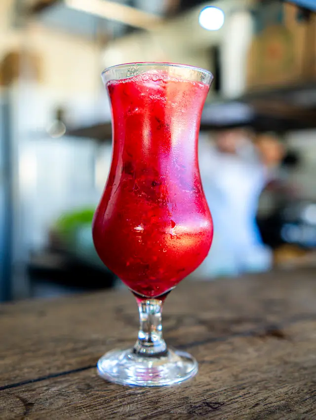 Drink de frutas vermelhas